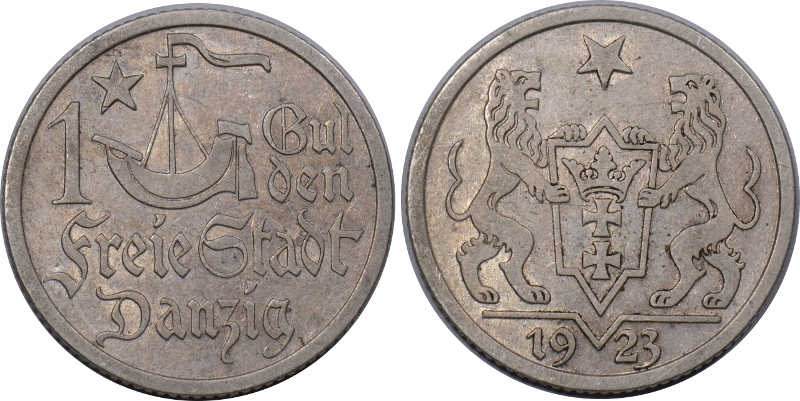 G170.WMG 1 GULDEN 1923 STAN: II- / III+