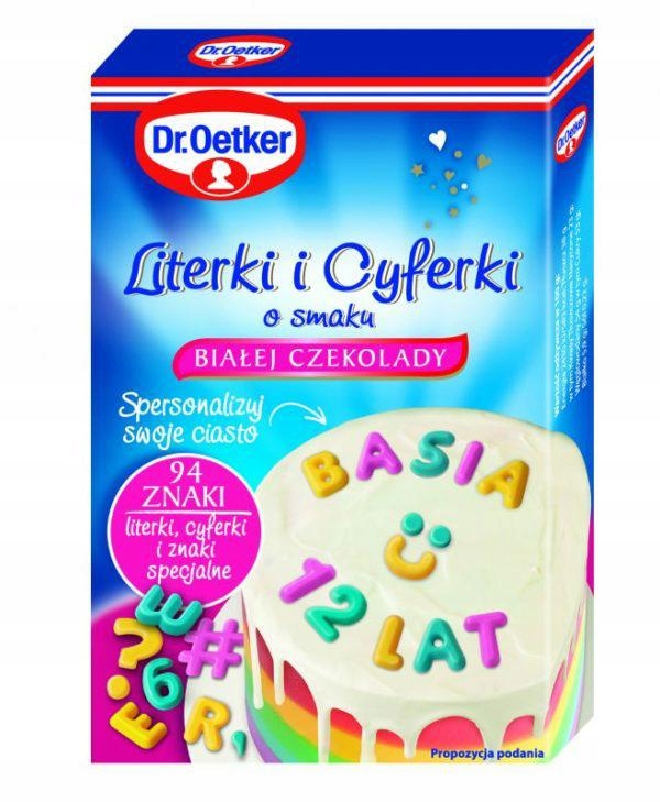 DR OETKER Kolorowe Literki Cyferki 38g