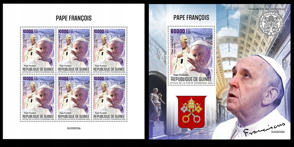 PAPIEŻ JAN PAWEŁ II PAPIEŻ FRANCISZEK GWINEA 2023 ROK