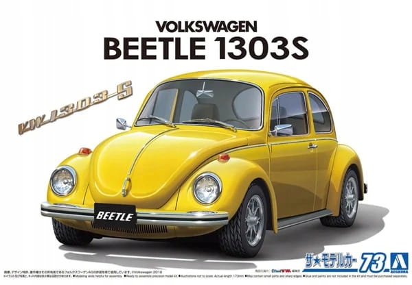 AOSHIMA 06130 1:24 Volksvagen 13AD Beetle 1303S