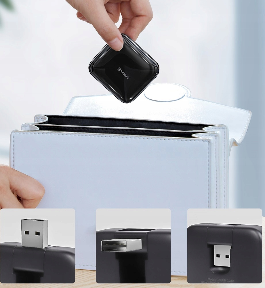 Купить Адаптер Baseus Mini HUB USB-разветвитель 4x USB 2.0: отзывы, фото, характеристики в интерне-магазине Aredi.ru