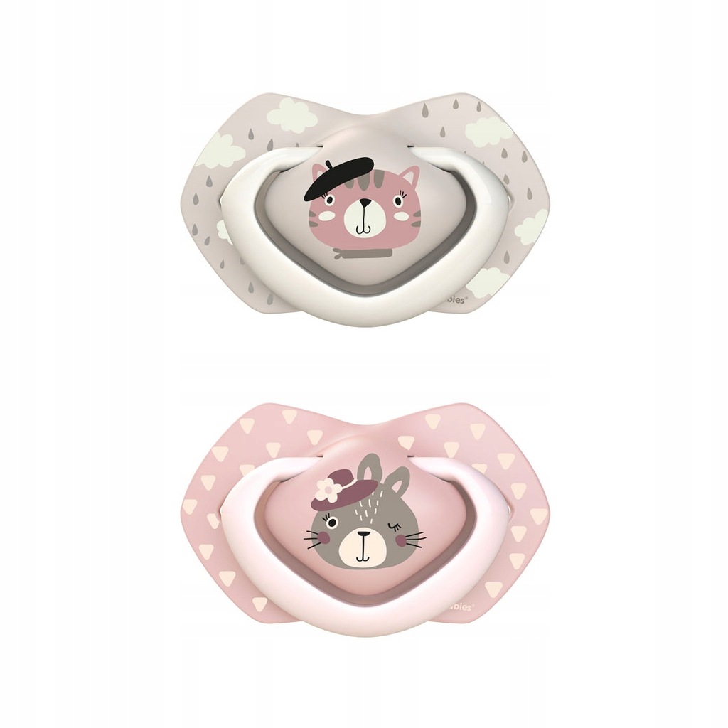 Canpol SMOCZEK Silikonowy SYMETRYCZNY Light Touch 6-18m BONJOUR PARIS 2 szt