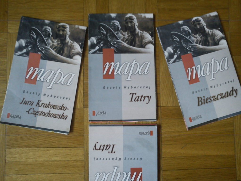 MAPY TURYSTYCZNE  x3  + gratis