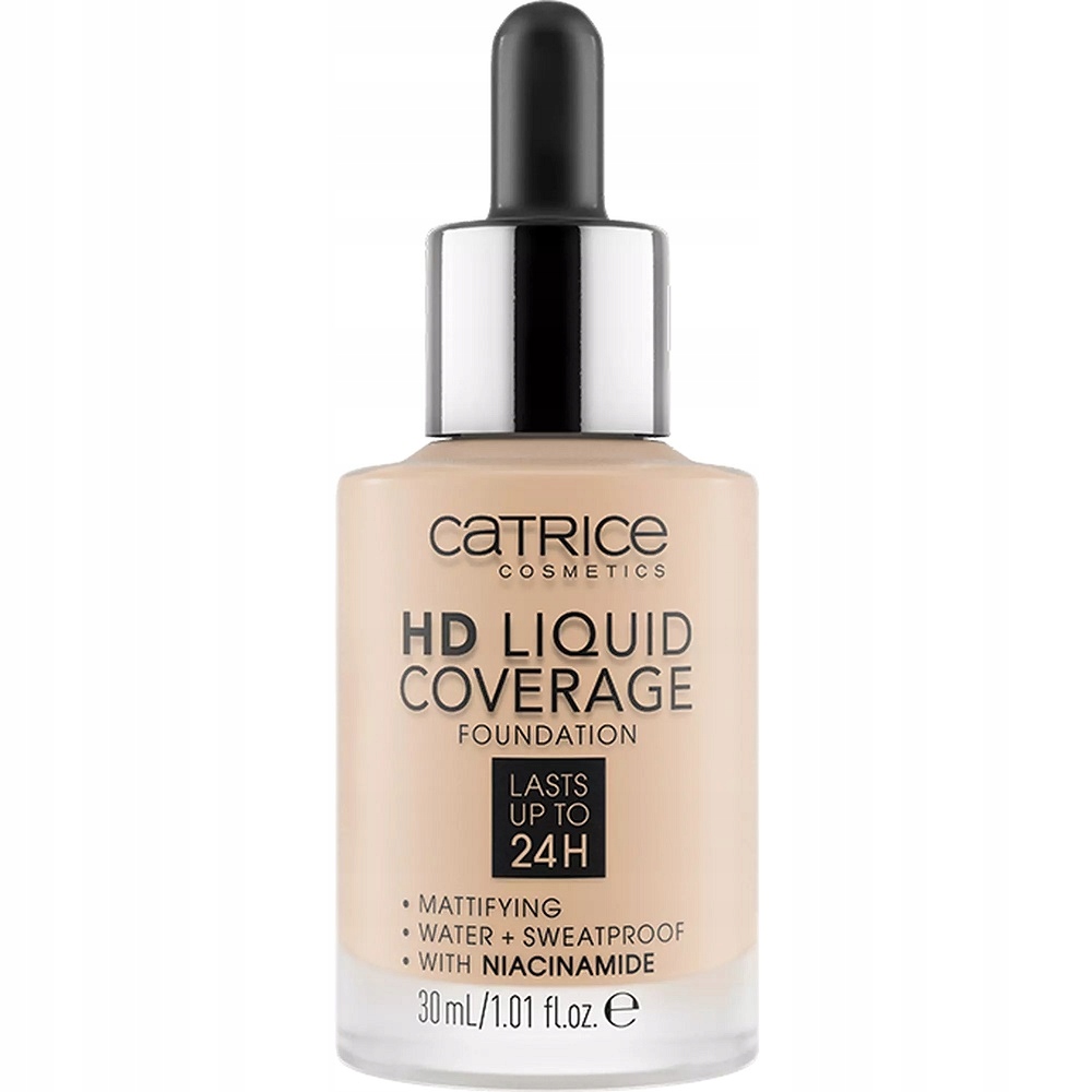 HD Liquid Coverage Foundation 24H matujący podkład do twarzy 010 Light Beig