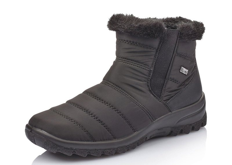 Rieker Z7164-00 39 czarne botki śniegowce buty TEX