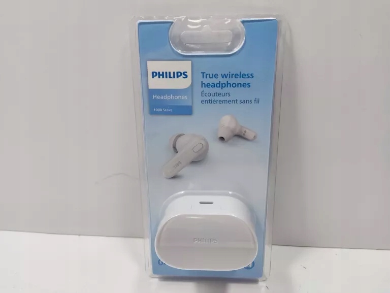 SŁUCHAWKI BEZPRZEWODOWE PHILIPS TAT1108BK/10 BIAŁE