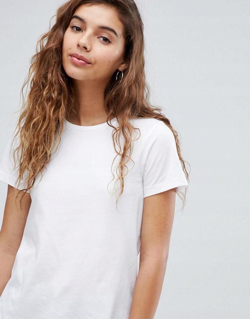 ASOS DESIGN_XDI BIAŁY KLASYCZNY T-SHIRT DAMSKI__XS