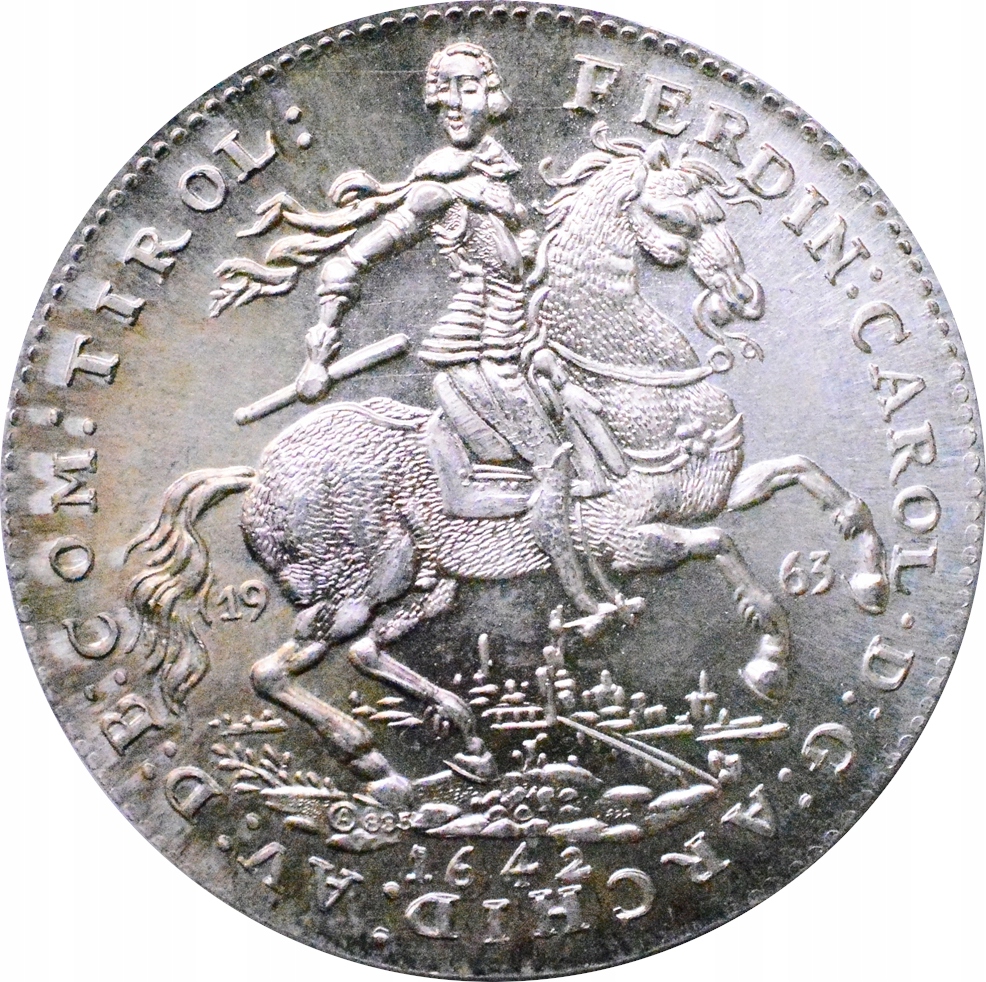 7.AUSTRIA, FERD.III, 2 SREBRNE DUKATY 1642 (1963)