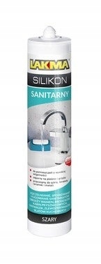 Silikon sanitarny Lakma szary 280ml