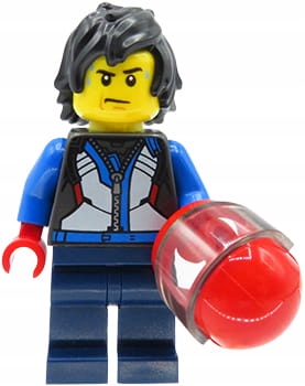 Motocyklista z kaskiem - customowa figurka z części LEGO