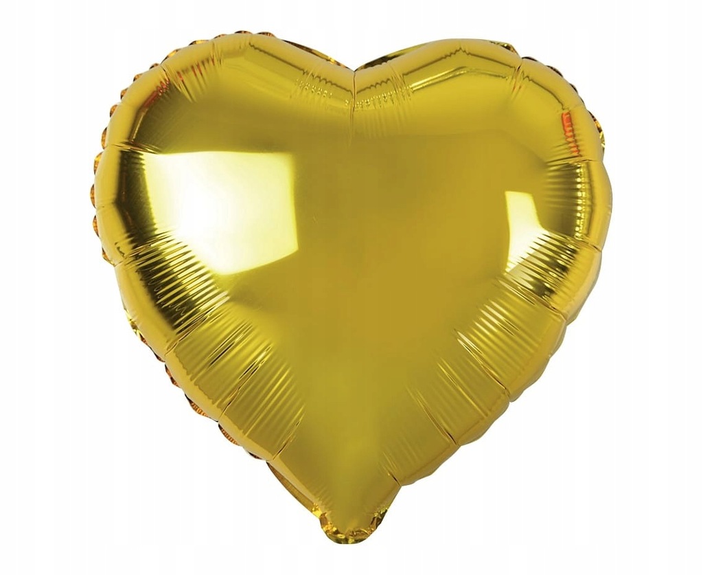 Balon foliowy serce złoty 36 cm 14"