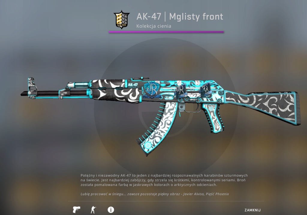 CS GO SKIN AK-47 | MGLISTY FRONT Field-Tested CSGO - 7813490922 - oficjalne archiwum Allegro