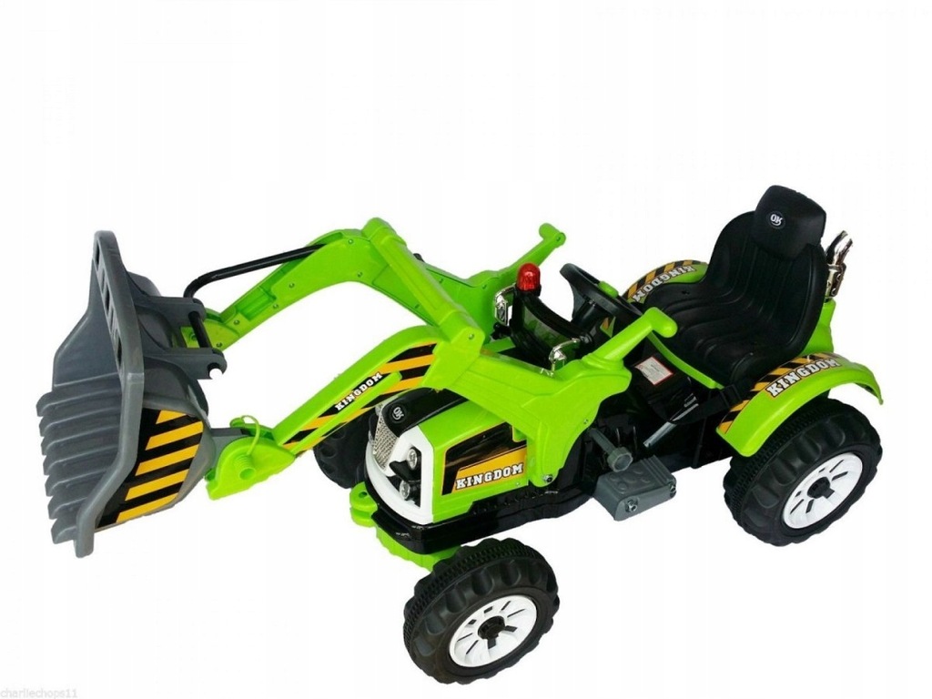 Traktor ruchomą łyżką KINGDOM zielony