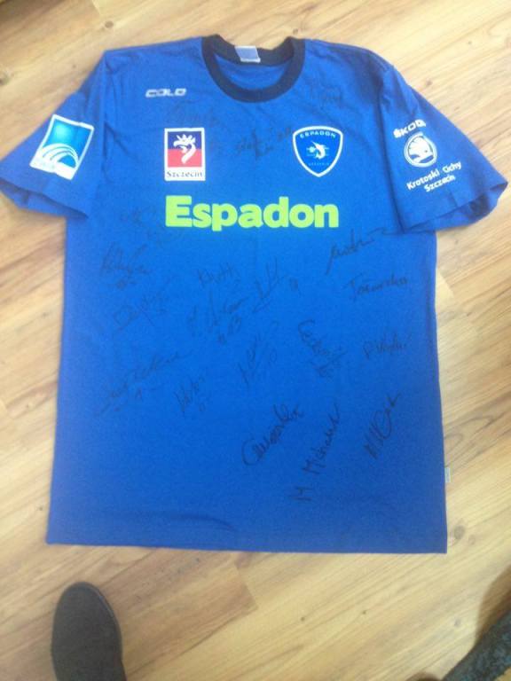 Koszulka z autografami drużyny ESPADON Szczecin