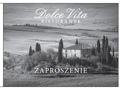 Zaproszenie na kolację do Restauracji Dolce Vita