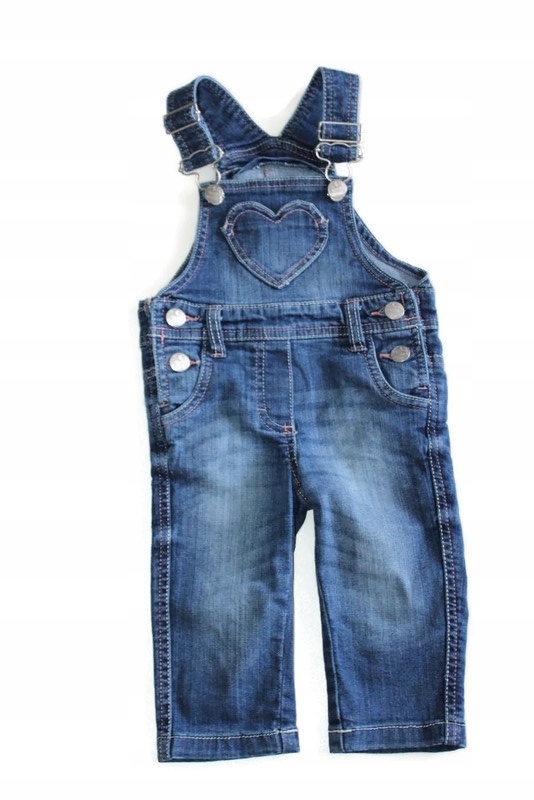 af441*PAPAGINO* Spodnie ogrodniczki jeans 74