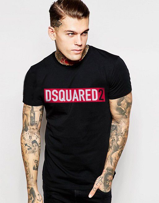 Dsquared2 T-Shirt Rozmiar L Koszulka Bluzka Czarna