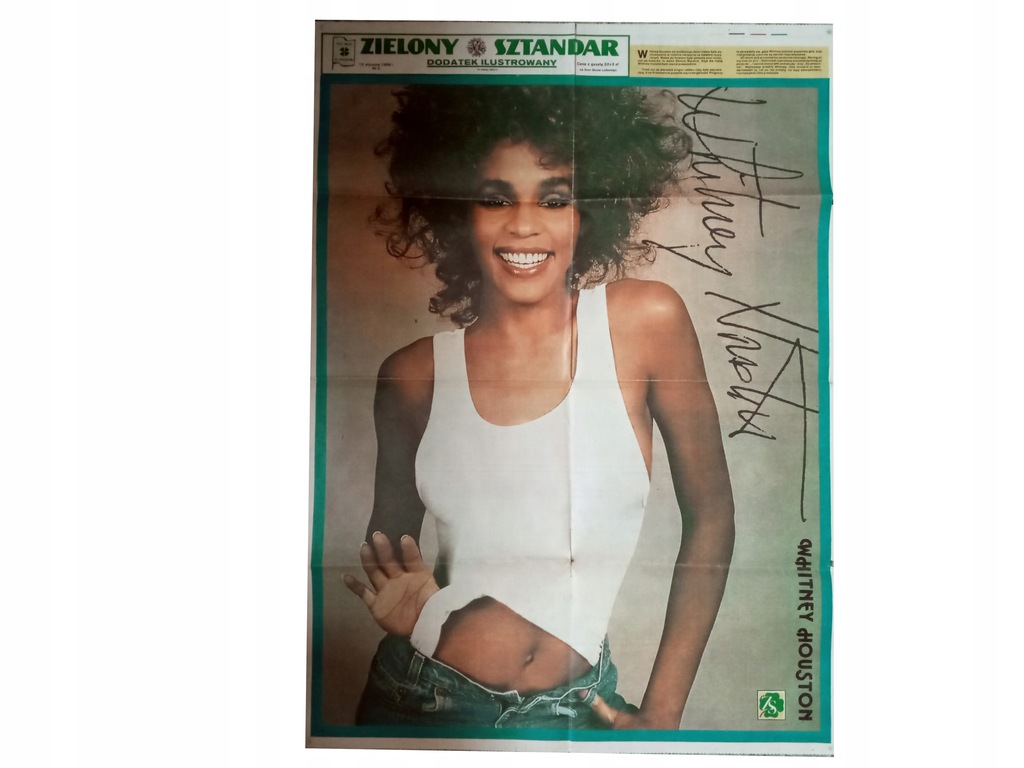 Stary plakat Whitney Houston 50 x 69,5 cm