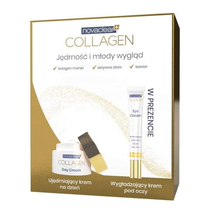 Novaclear Collagen zestaw krem do twarzy 50 ml + krem pod oczy 15 ml