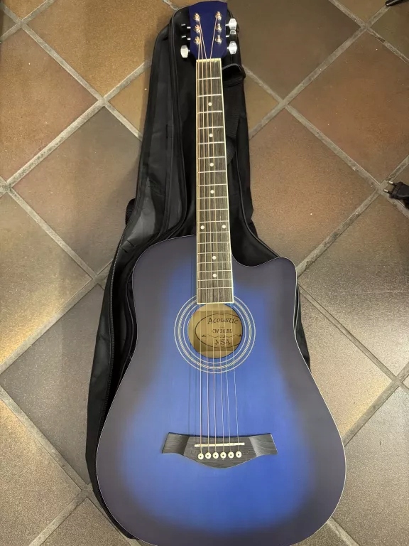 GITARA AKUSTYCZNA MSA CW 38 BL IDEALNY ZESTAW NA POCZĄTEK!