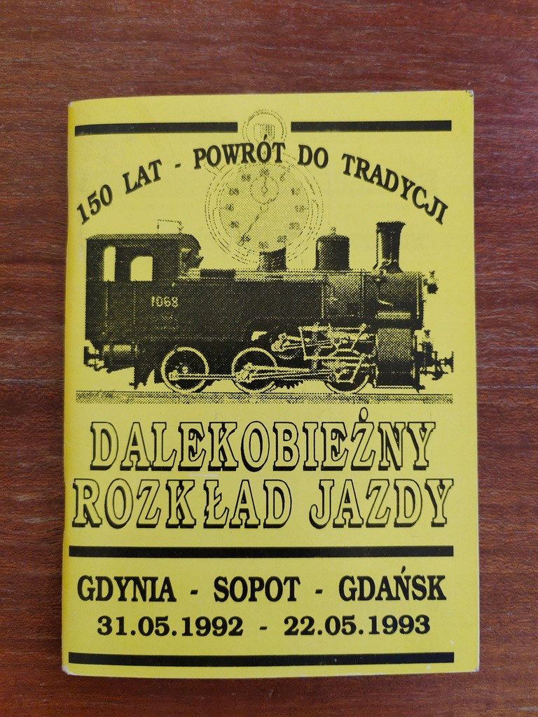 Dla miłośnika PKP Dalekobieżny Rozkład Jazdy 1992r