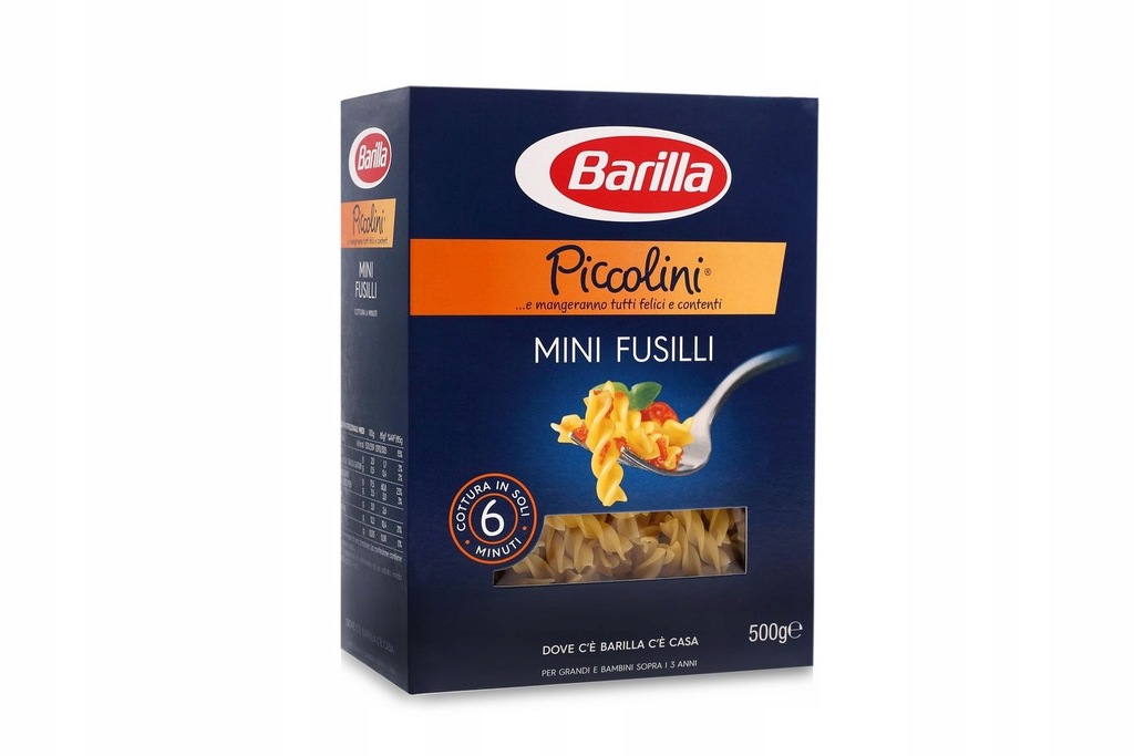 WŁOSKI MAKARON BARILLA PICCOLINI MINI FUSILLI 500G