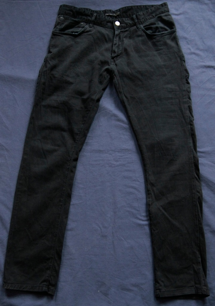 Spodnie Jeans Zara Slim Fit Rurki 40 W31 86 Czarne