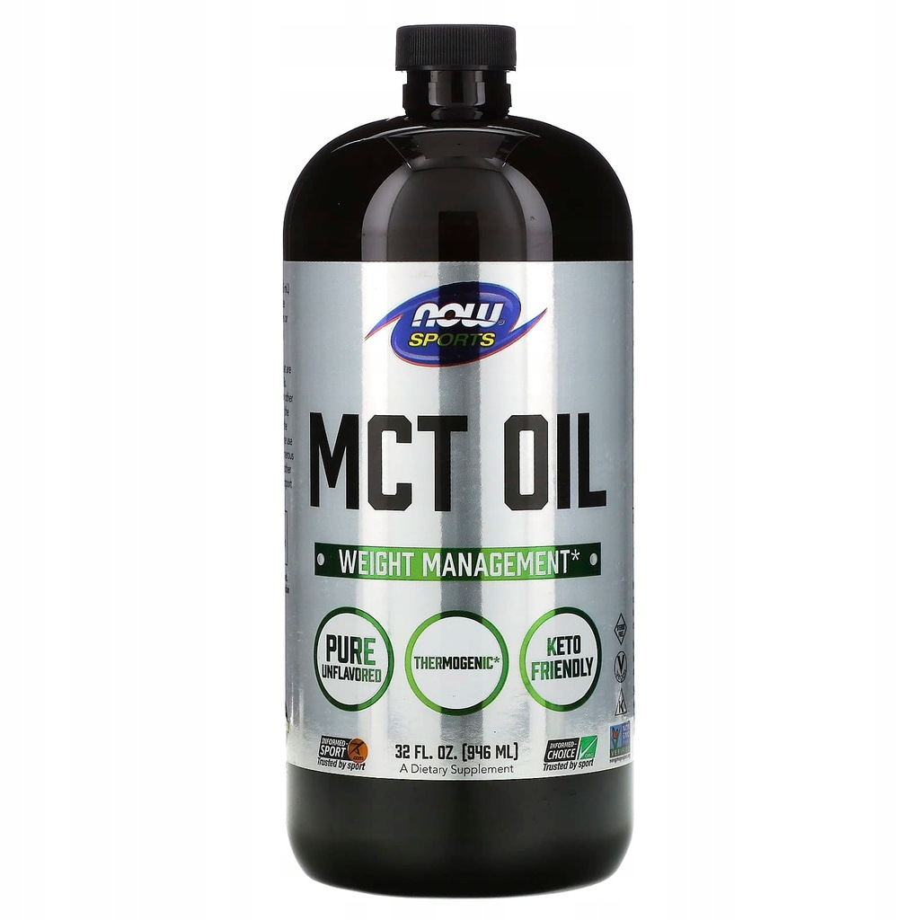 NOW Foods Sportowy olej MCT 32 uncje (946 ml)