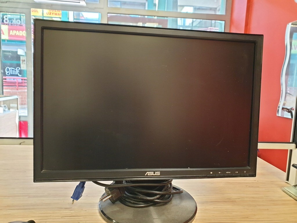 Monitor Asus VW193D-B z kablem zasilającym (HB)