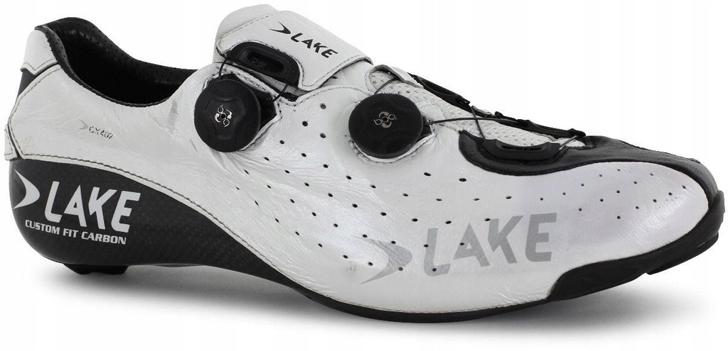 Buty szosowe Lake CX402 biało-czarne r. 46 Carbon