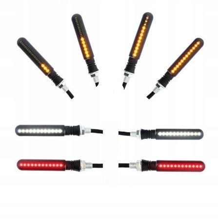 DYNAMICZNE KIERUNKOWSKAZY SLIM LED STOP DRL 4 szt.