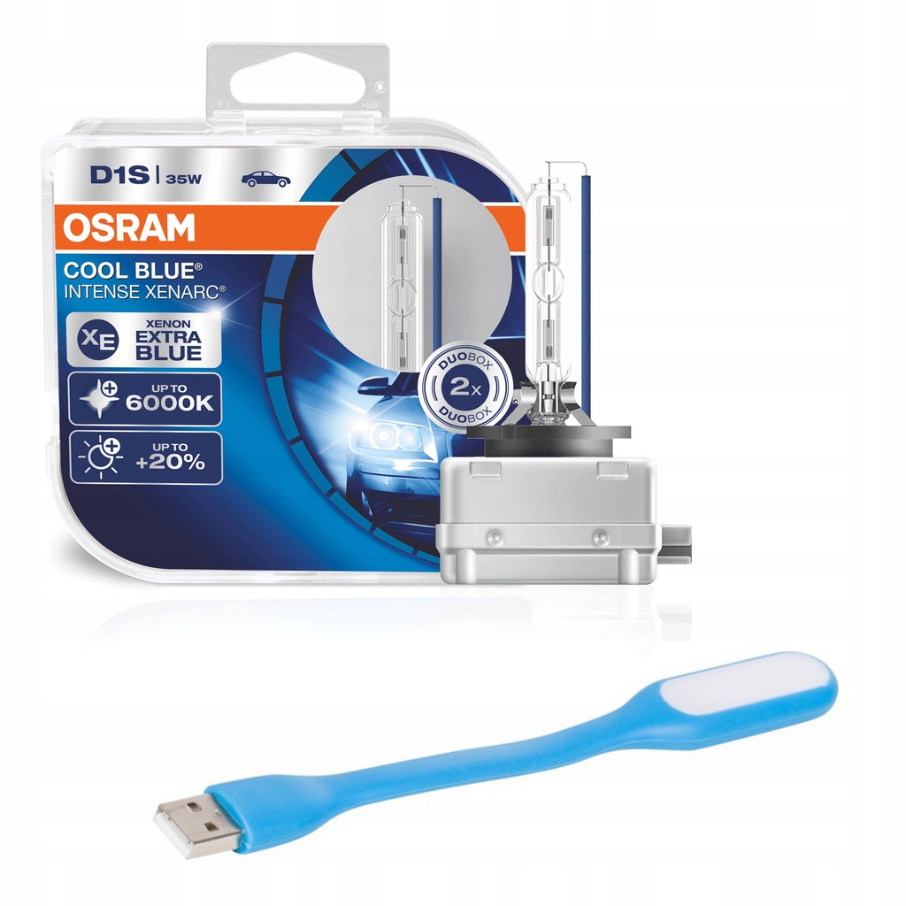 Osram D1S Xenon Cool Blue Intense 6000K + LATARKA 7348923461 oficjalne archiwum Allegro