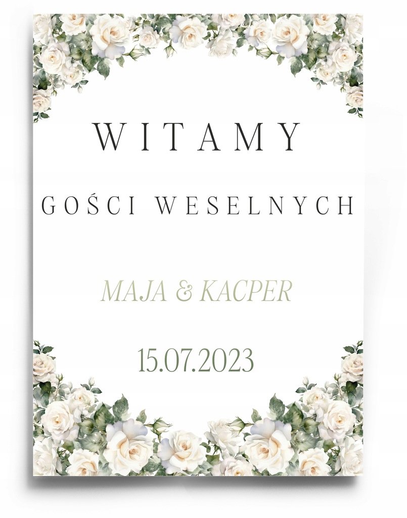 Plakat 70cmx100cm personalizowany ślub wesele P252