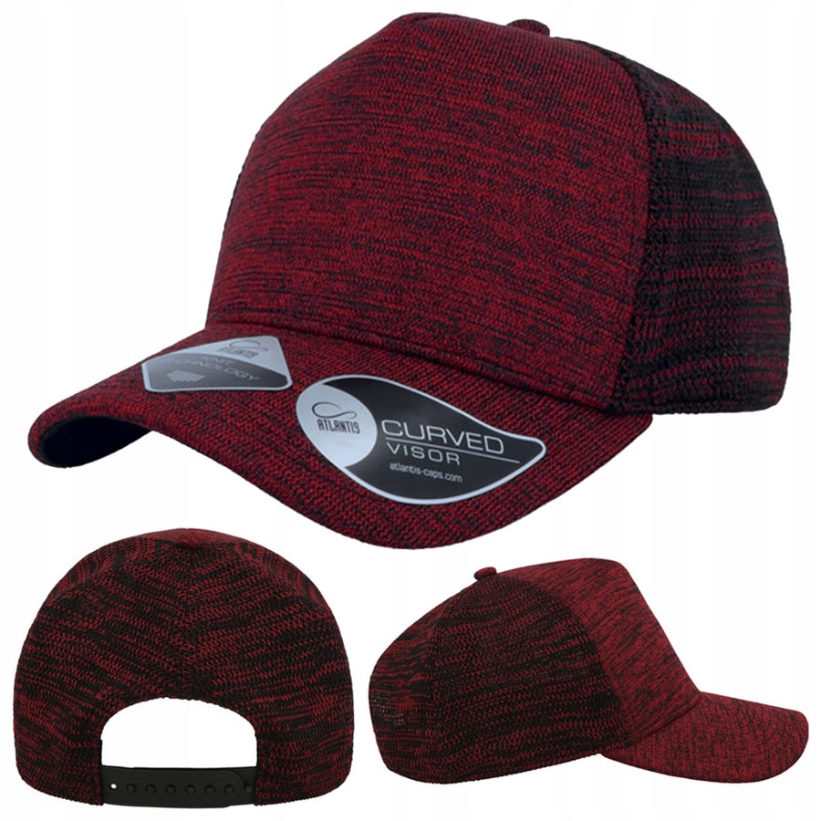 BORDO CZERWONA CZAPKA Z DASZKIEM SNAPBACK TRUCKER