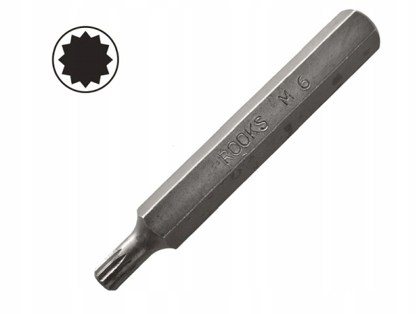 ROOKS BIT 10 MM (3/8" ) SPLINE M8 X 75 MM, 73MOV5-2 (S2)