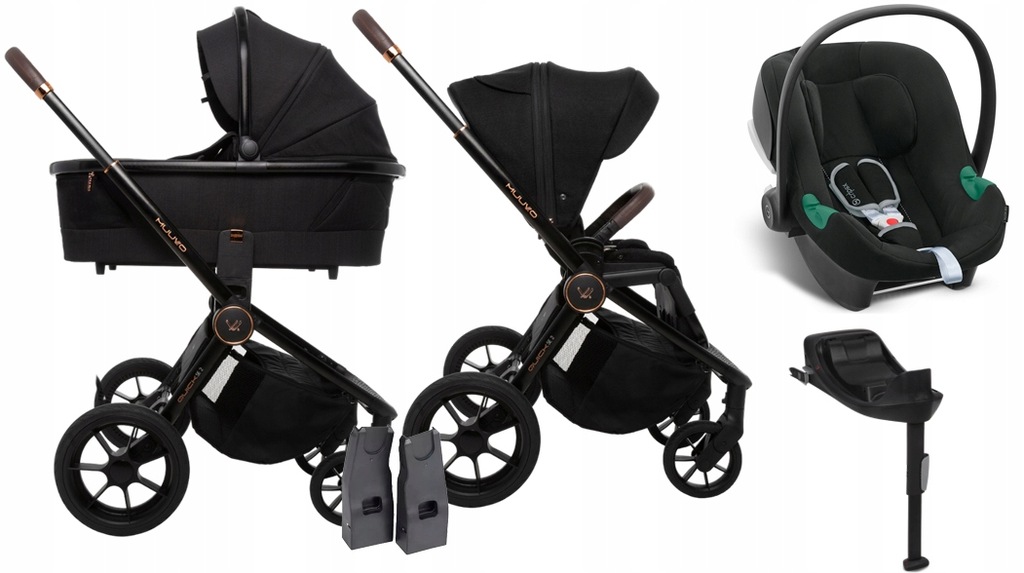 Wózek Muuvo Quick SE 2 4w1 | Sunset Black | Aton B2
