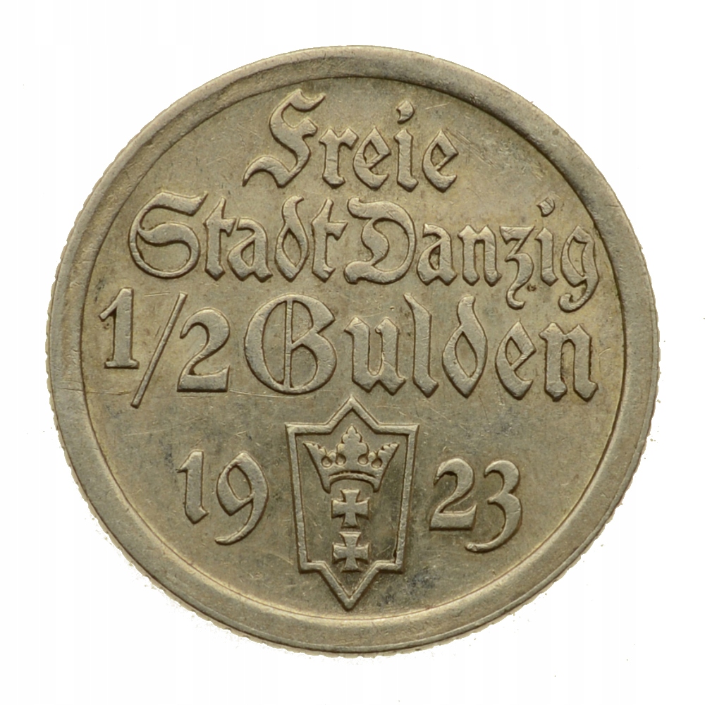 Wolne Miasto Gdańsk - 1/2 guldena 1923 r. (2)