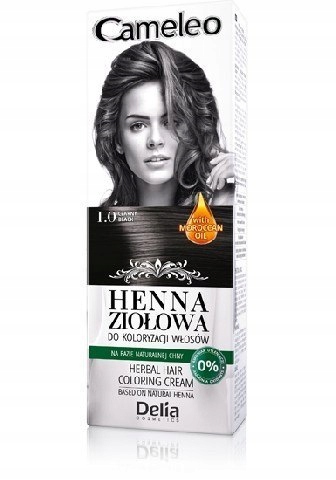 Delia Cosmetics Cameleo Henna Ziołowa nr 1.0 czarn