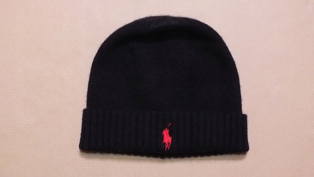 POLO RALPH LAUREN czapka dziecięca 100% MERINO