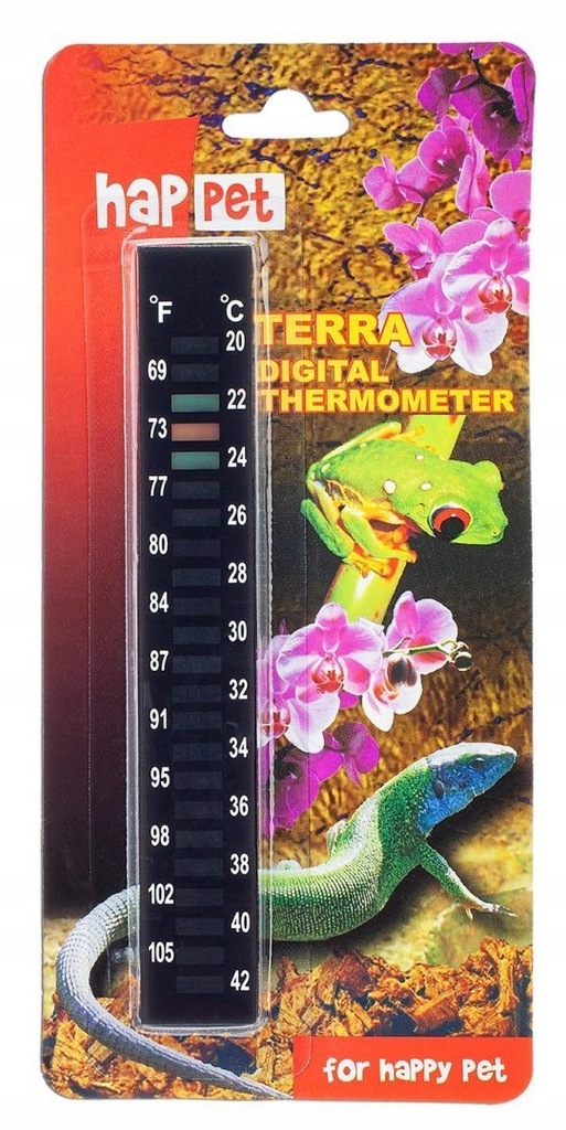Termometr do terrarium Karmiosamoprzylepny