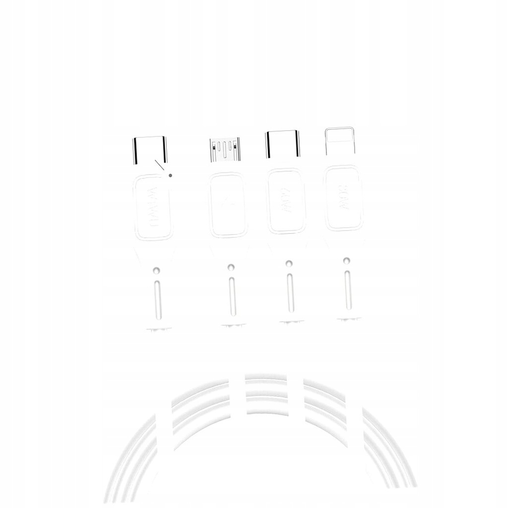 WiWU - Kabel USB serii Starlink Wi-C046E 3w1 USB C do USB C, Micro USB,