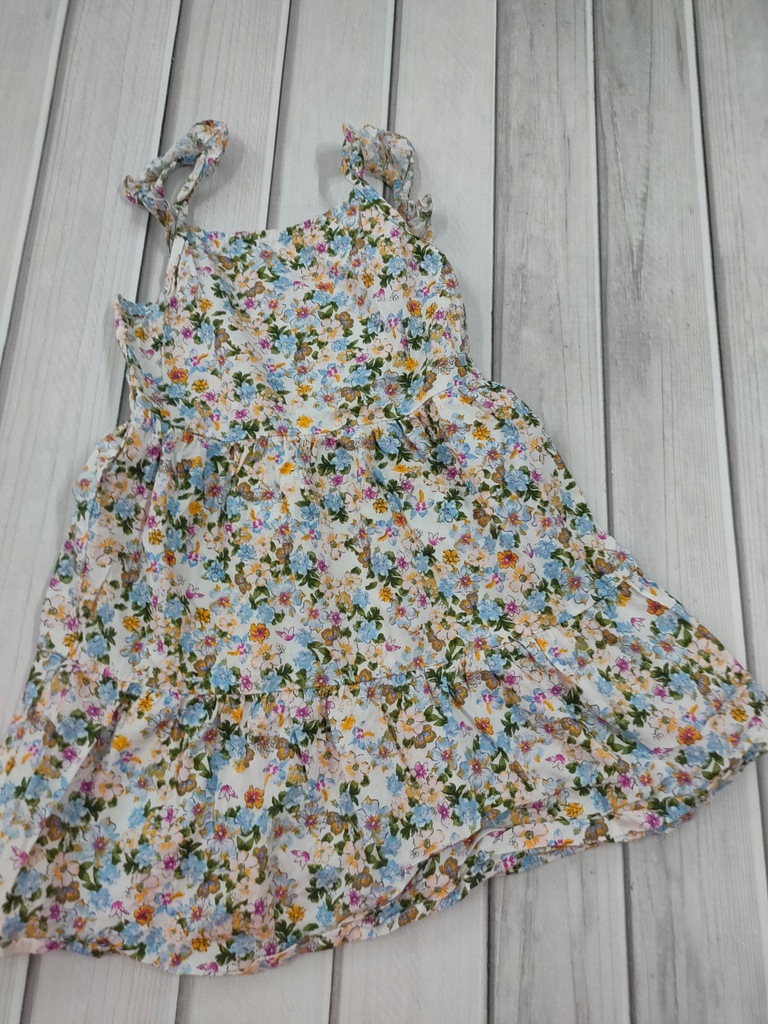 Primark Sukienka kwiaty letnia dla dziewczynki bawełna r. 116