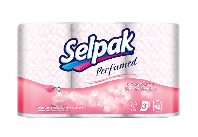 Papier Toaletowy SELPAK Perfumowany Powder 12szt
