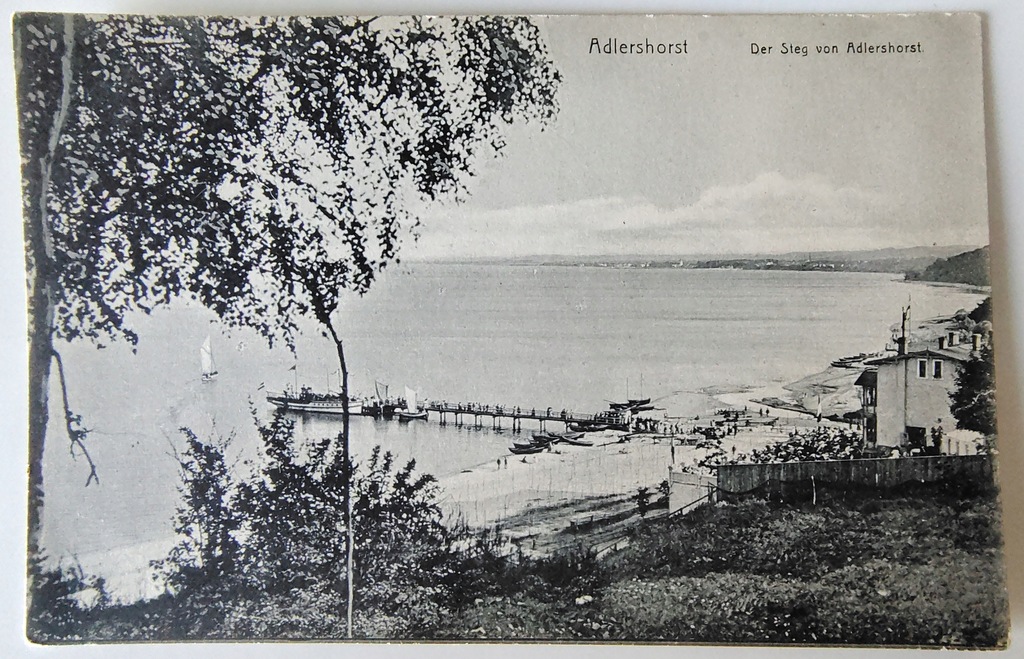 pocztówka Gdynia Orłowo Adlershorst molo widok