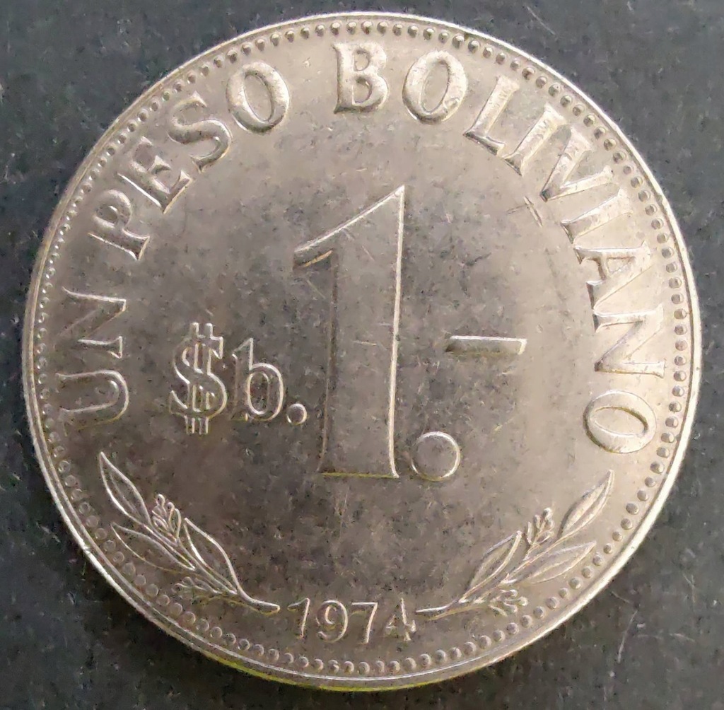 0297 - Boliwia 1 peso, 1974
