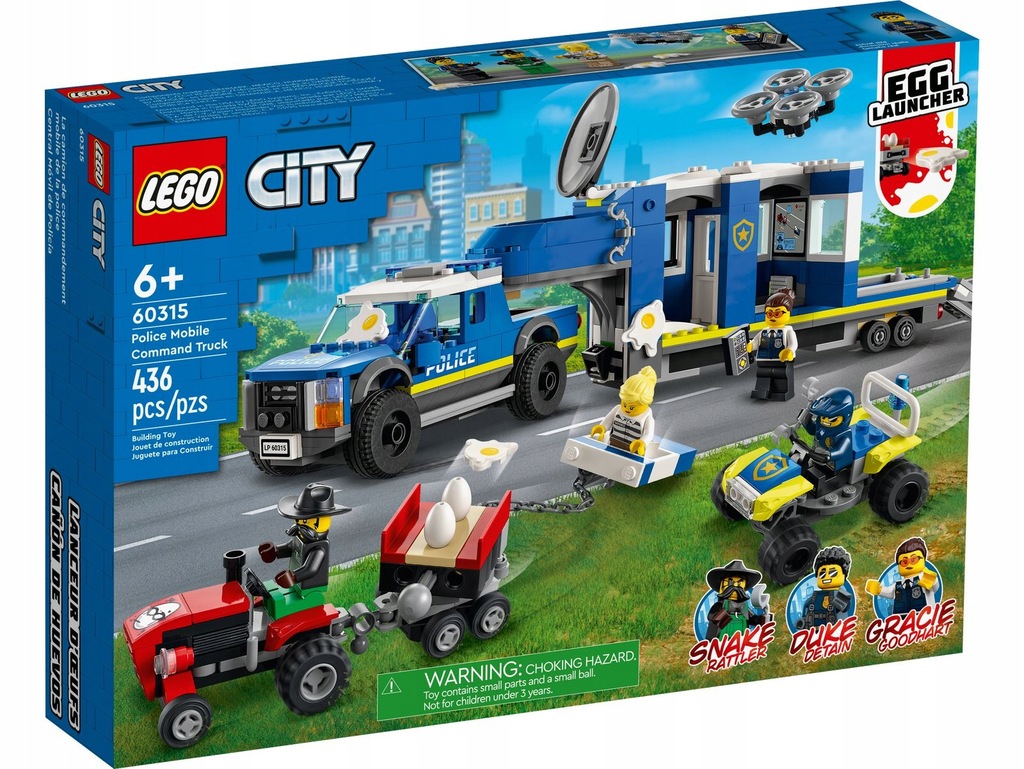 Klocki LEGO City 60315 Mobilne centrum dowodzenia policji