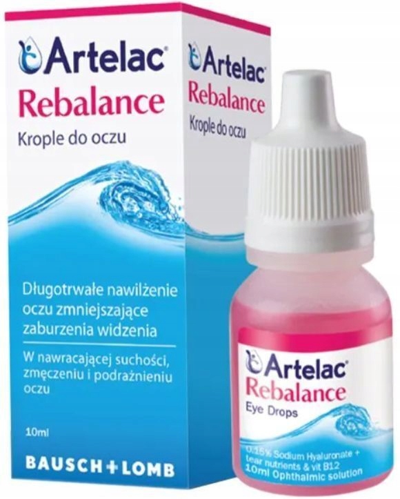 Artelac Rebalance nawilżające krople do oczu 10 ml