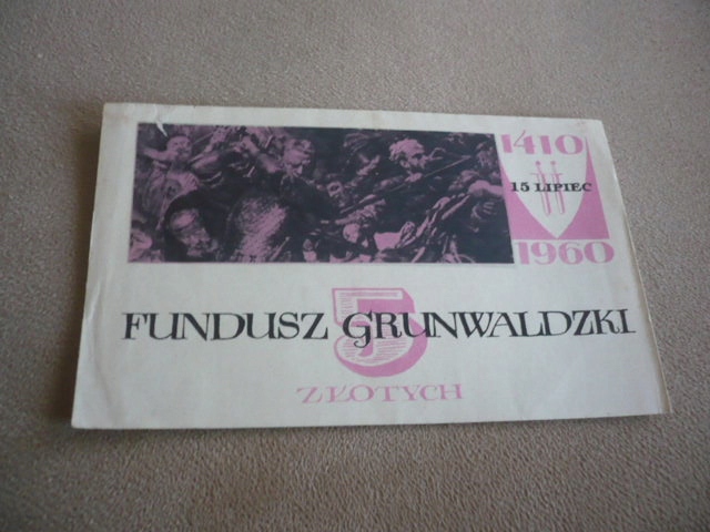 Fundusz Grunwaldzki cegiełka 5 złotych 1960