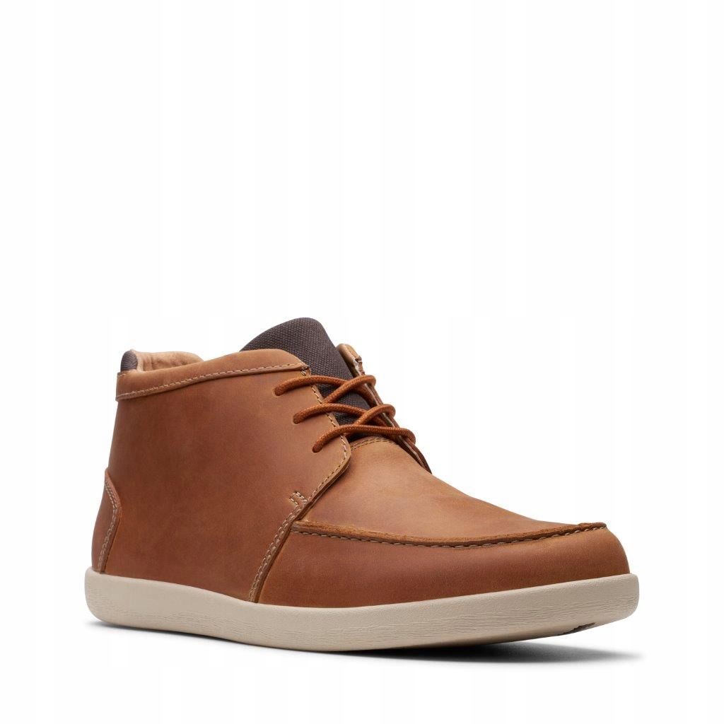 KOZAKI CLARKS UN LISBON UP Tan Leather 44