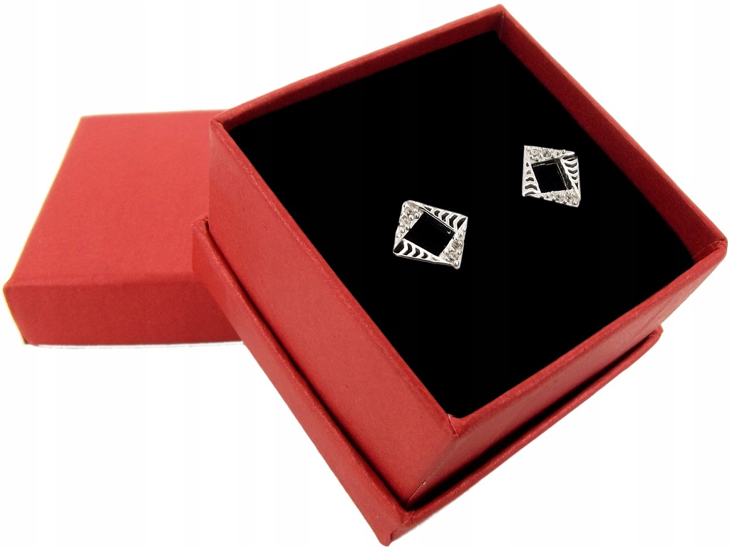 Srebrne Kolczyki Srebro 925 Eleganckie Cyrkoniami